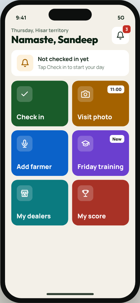 Field app home